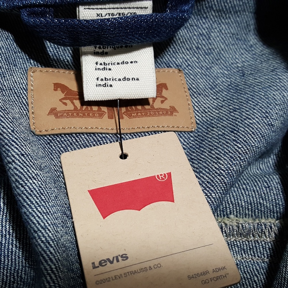 Levi's Original Trucker Jacket XL Blue Denim 40117 - Picture 7 of 7